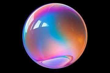 Iridescent Soap Bubble Gradients: Shimmering Hues of Colorful Radiance