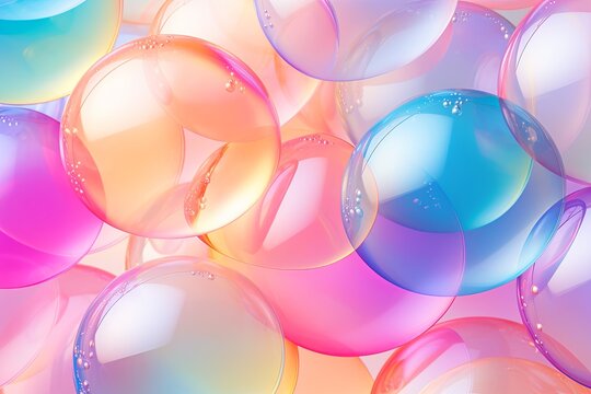 Iridescent Soap Bubble Gradients: Playful Rainbow Hues