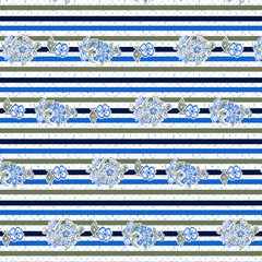 Textile and digital seamless pattern geometric design