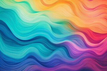 Psychedelic Acid Wash: Vibrant Abstract Waves of Color