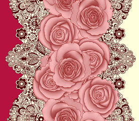 Textile and digital seamless floral pattern design