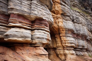 Rustic Canyon Rock Gradients: Mesmerizing Sedimentary Layers
