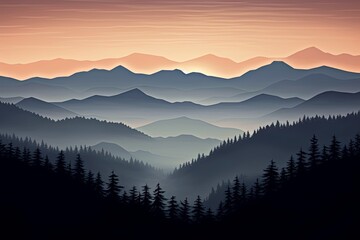 Smokey Mountain Transitions: A Palette of Foggy Gradients