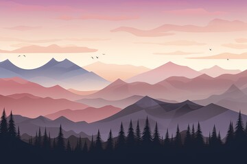 Smokey Mountain Range Gradients: Soft Landscape Patterns Showcase
