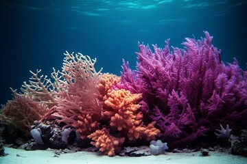 Fototapeta na wymiar Marine Biodiversity Gradients: Underwater Reef Coral Delight