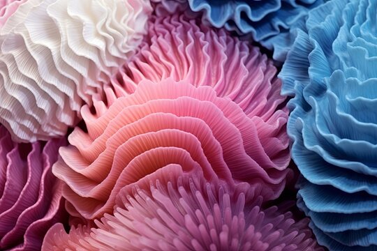 Underwater Coral Reef Gradients: Essence of Ocean Wave Textures