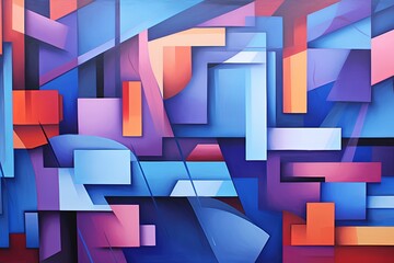 Urban Graffiti Art Gradients: Abstract Urban Mural Design Masterpiece