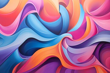 Fototapeta premium Dynamic Graffiti Wall Hues: Urban Art Gradients in Vibrant Splendor