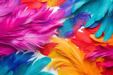 Vibrant Carnival Parade Gradients with Festive Confetti Blend