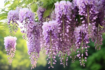 Wisteria Purple Gradient Elegance: Delicate Mauve Transitions in Bloom