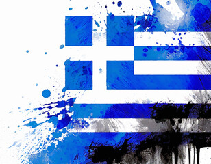 Vibrant flag of Greece - 796193259