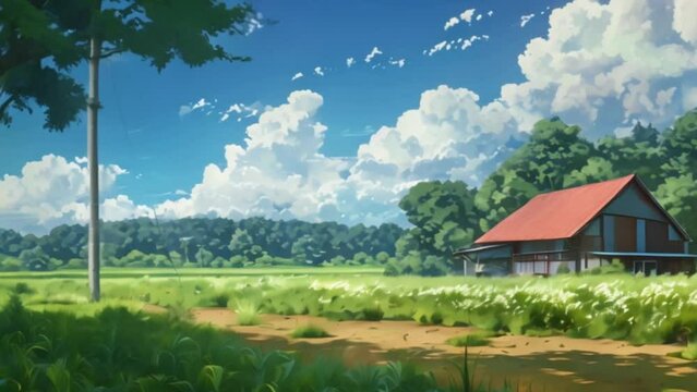 video relaxing rural views