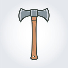 axe line art logo icon