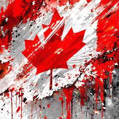 Vibrant canadian flag - 796194081