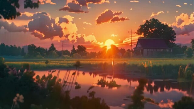 video relaxing rural views