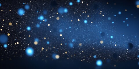 Background of glowing particles and stars