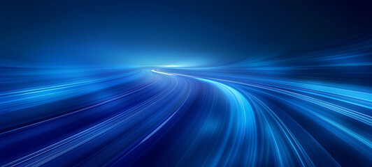 blue neon light motion