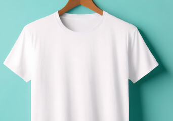 Empty White T-Shirt Front Mockup: Versatile Clothing Template