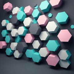Fototapeta premium Abstract texture. Background in 3d paper art style can be used in flyer design, background for website