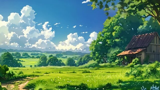 video relaxing rural views