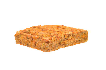 pea porridge isolated on white background