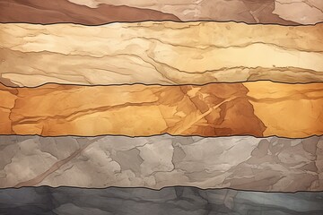 Ancient Fossil Stone Gradients: Sedimentary Rock Gradient Artistic Banner