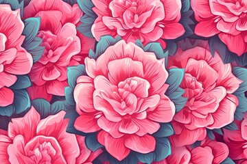 Obraz premium Blooming Cactus Flower Gradients Modern Flyer in Lush Cactus Garden