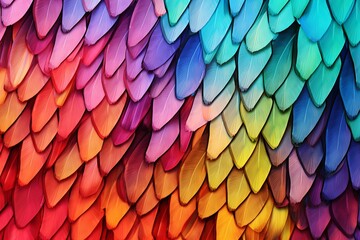 Bright Butterfly Wing Gradients Art Print - Vivid Fluttering Wing Pattern Scheme
