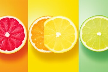 Vibrant Citrus Gradients: Fresh Fruit Business Branding Theme