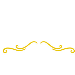 Decorative Divider Gold Swirl