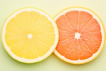 Fresh Citrus Fruit Gradients: Elegant Mix Poster Design