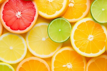 Citrus Spectrum: Fresh Citrus Fruit Gradients Website Background