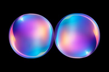 Iridescent Soap Bubble Gradients - Multicolor Bubble Shades Delight