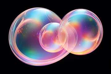 Iridescent Soap Bubble Gradients: Translucent Color Shift Wonderland