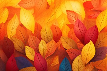 Leaf Gradient Effect: Rustling Autumn Leaves Gradients Event Backdrop.