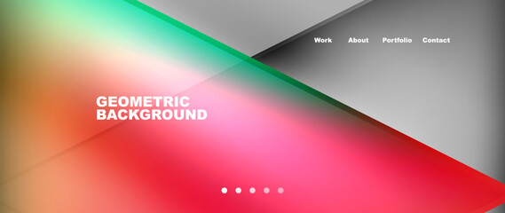 it is a geometric background with a rainbow of colors . High quality