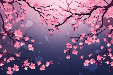Sakura Cherry Blossom Gradients: Shades of Cherry Tree Bloom