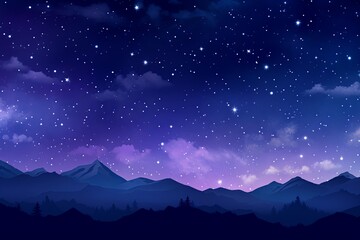 Starry Expanse: Vivid Night Sky Gradient Website Background