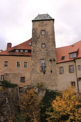 Fototapeta na wymiar Blick in das Zentrum von Hohnstein in der Sächsischen Schweiz 