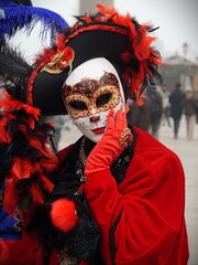 maschera veneziana primo piano