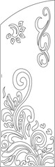 Vector sketch illustration of traditional ethnic vintage classic ornamental design ornate design full of engraving