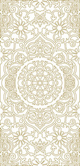 Vector sketch illustration of traditional ethnic vintage classic ornamental design ornate design full of engraving 
