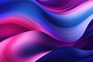Winding River Reflection Gradients Decorative Poster: Gradient River Vibes