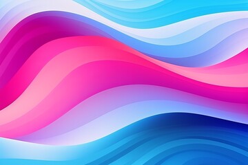 Winding River Reflection Gradients: Trendy Banner of Vivid 