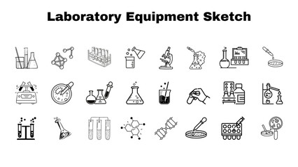 Laboratory Equipment ketch icon vector simple. 