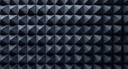 Naklejka premium Soundproofing Foam Wall Texture. 3D Rendering Illustration of Soundproof Material for Audio