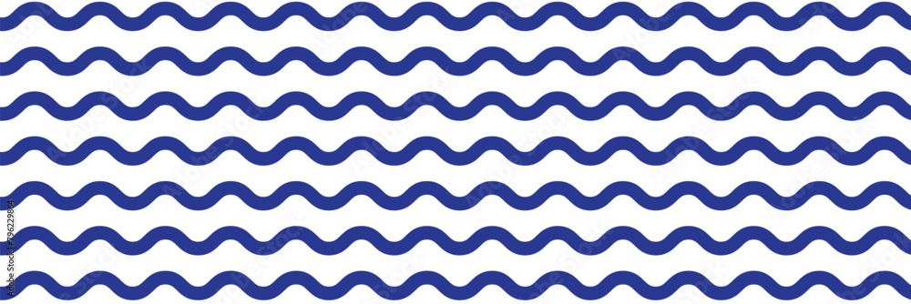Poster wave pattern seamless abstract background. stripes wave pattern white and blue colors for summer vec