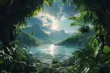 Lush Tropical Oasis Beckons Adventurers to Discover Hidden Wonders Beyond the Verdant Canopy