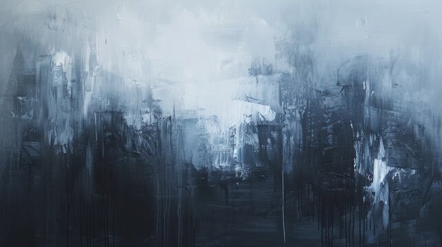 An abstract depiction of depression using dark
