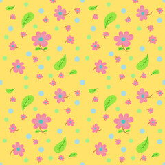 seamless pattern with flowers